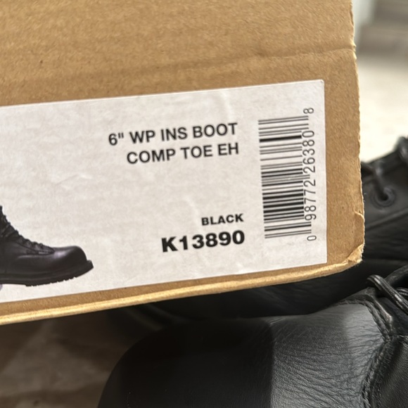 Hytest Unisex Black Composite Toe, EH, Waterproof 6 Inch Boot. Size 10.5 - Picture 5 of 5